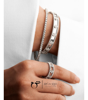 قیمت روز و خرید دستبند تنیسی طلا زنانه - گالری شیدا مجد