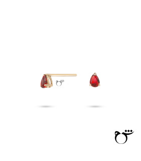 گوشواره اشک گارنت ریز