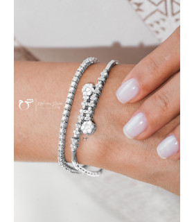 قیمت روز و خرید دستبند تنیسی طلا زنانه - گالری شیدا مجد