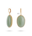 گوشواره حلقه ای طلا طرح ثمین