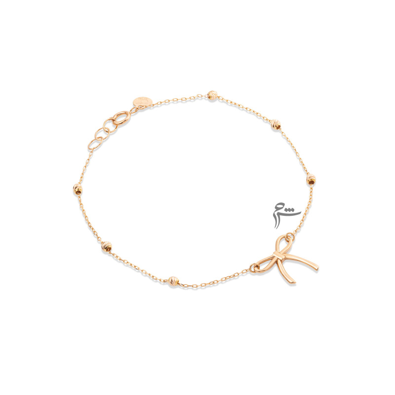 دستبند طلا طرح پاپیون و البرنارد