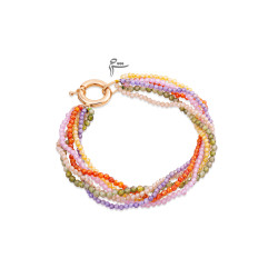 دستبند قفل مدبر سواروسکی رنگی