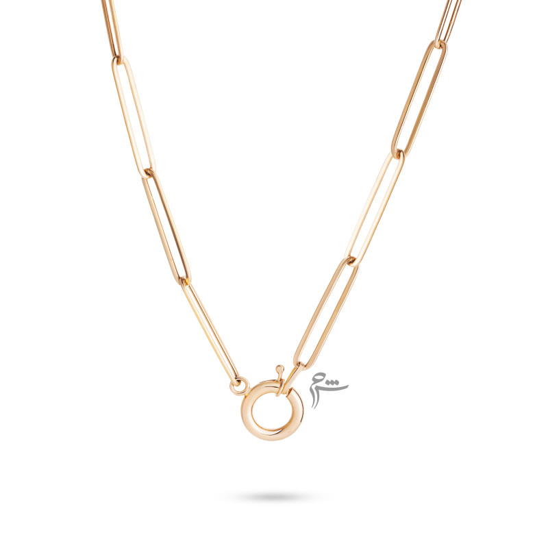 گردنبند چوکر طلا طرح لینک کشیده-گالری شیدا مجد