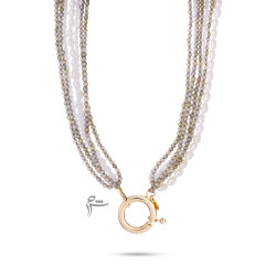 گردنبند طلا طرح حریر-گالری شیدا مجد