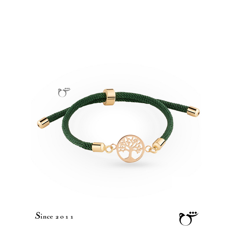 دستبند درخت زندگی بندی سبز-گالری شیدا مجد