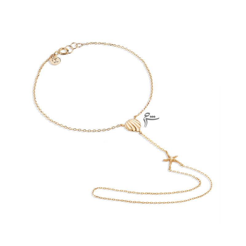 دستبند تمیمه صدف و ستاره دریایی-گالری شیدامجد