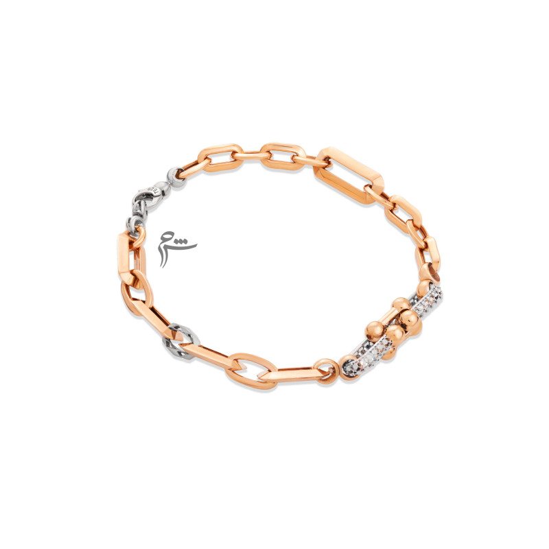 دستبند طلا طرح شانتی تیفانی-گالری شیدا مجد